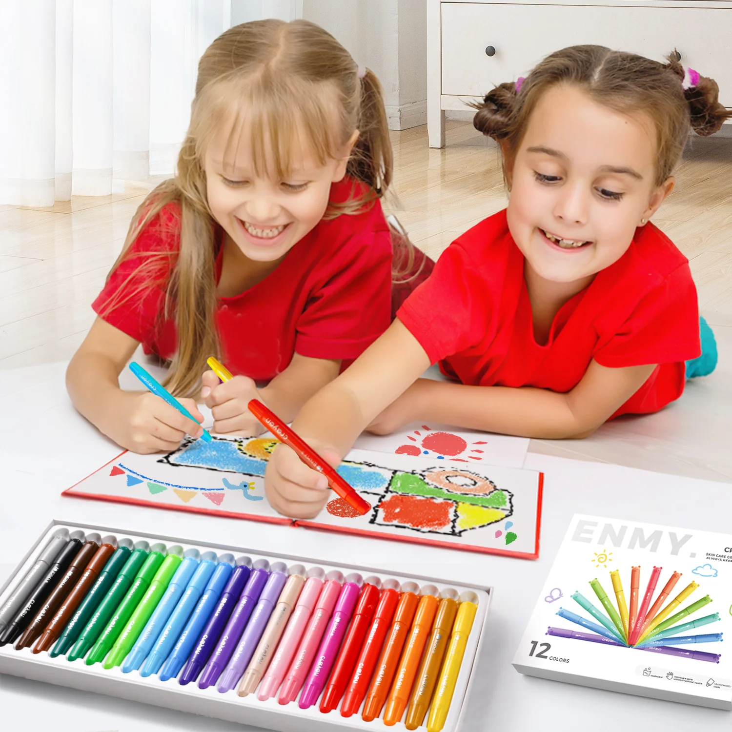 36 Colors Jumbo Capped Crayons - Image 7