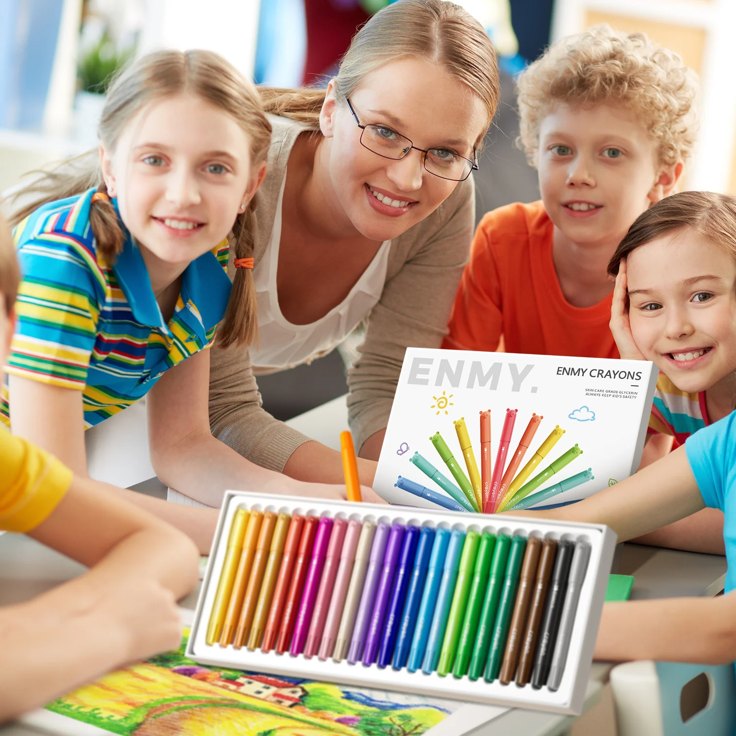 36 Colors Jumbo Capped Crayons - Image 9