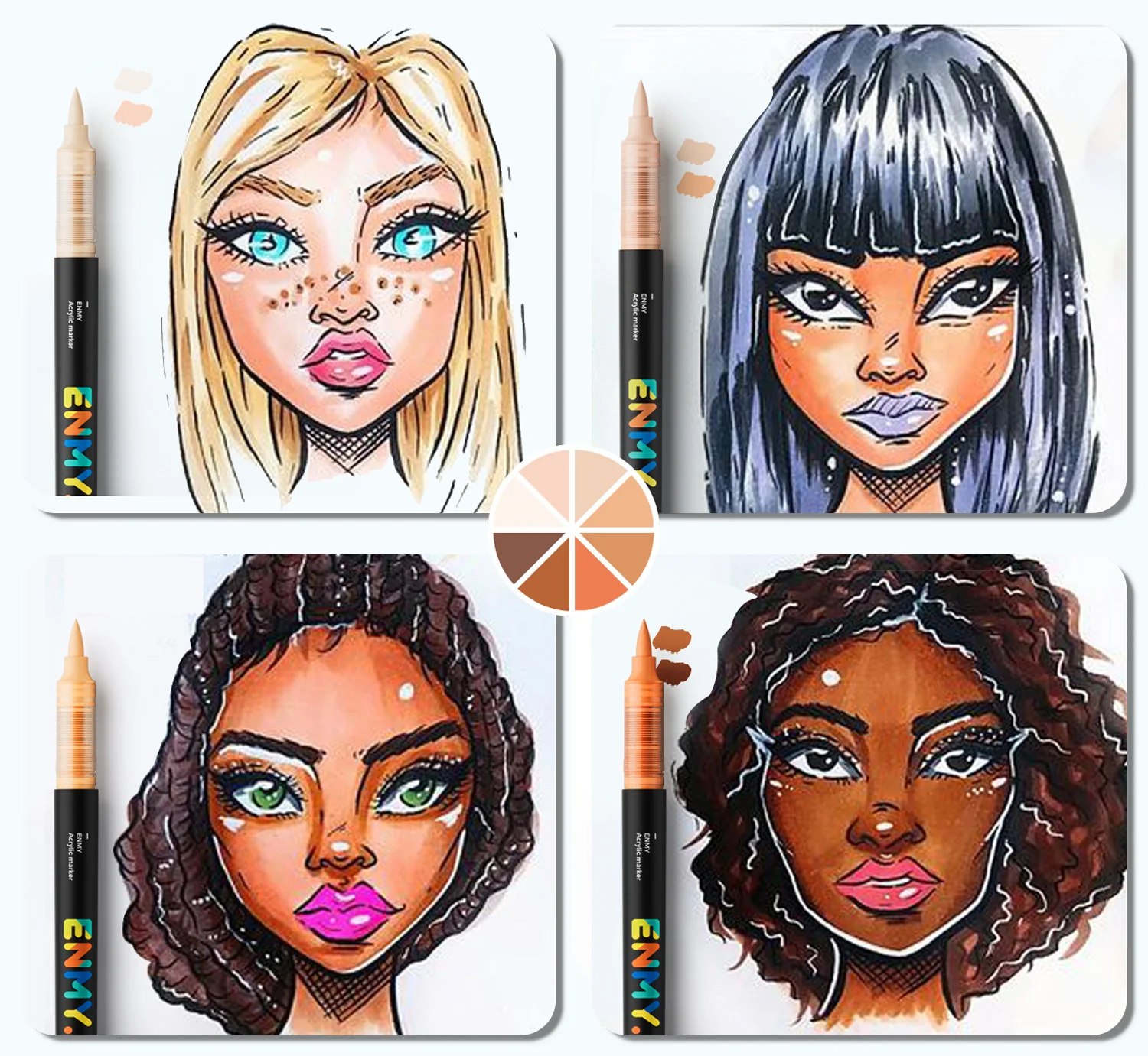 60 Colors Direct Liquid Acrylic Paint Marker Permanent, Fast-Drying for Rock, Canvas & Wood - Image 4