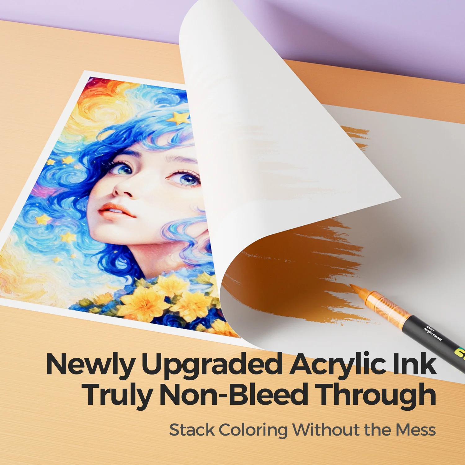 Direct Liquid Acrylic Paint Marker Permanent, Fast-Drying for Rock, Canvas & Wood - Image 7