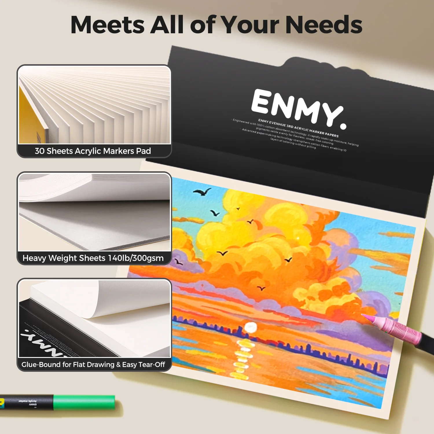 ENMY Acrylic Marker Sketch Pad - Image 10