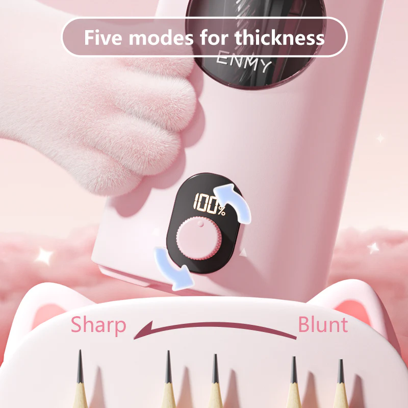 Fully Automatic Electric Pencil Sharpener (Kitty Design) - Image 6
